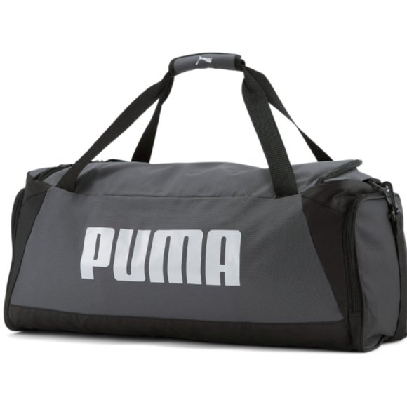 Puma Duffle Bag Travel Gym Gray Shoulder Bags - Picture 2 of 3